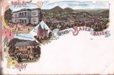 AK / Ansichtskarte Baden Baden Pension Jaeger Schloss Solms Baden Baden