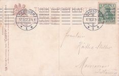 AK XVI. dt. Bundesschiessen Hamburg gelaufen 1909