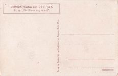 Hey Paul Nr. 93 Volksliederkarte Mei Mueter mag mi net Landwirtschaft Salat Kat. Kuenstlerkarte