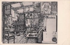 Nuernberg Hans Sachs Original Schuster Werkstaette Wappen sign.