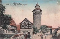 NÜRNBERG, Partie auf der Burg mit tiefem Brunnen
