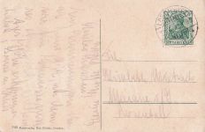 Loschwitz bei Dresden. Die erste Bergschwebebahn der Welt vom Burgberg aus gesehen.