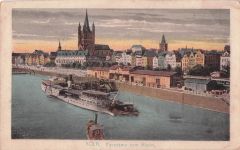 Ansichtskarte Köln Rhein Panorama Rheindampfer Kat. Köln