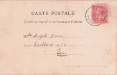 Glitzer-Perl-AK Sechs Schwalben auf einem Ast