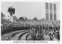 Appell der SA, SS, NSKK und NSSK in der Luitpold-Arena in Nürnberg,