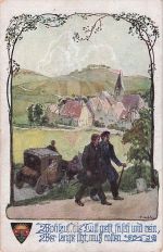 AK Deutscher Schulverein Nr. 916: "Wohlauf, die Luft geht frisch und rein..."