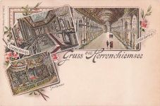 LITHO GRUß AUS HERREN CHIEMSEE ROSENHEIM GROSSE GALERIE 3 BILD