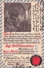 AK / Ansichtskarte Muenchen Trinkkarte Hofbraeuhaus Kat. Muenchen