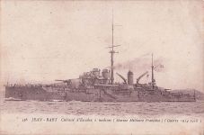 Ak Französisches Kriegsschiff Jean Bart, Cuirasse a turbines