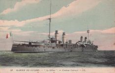 18 MARINE DE GUERRE. "Le Kléber". Croiseur Cuirassé. - LL.