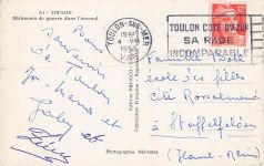 Vichy-Flotte im Hafen von Toulon am 27. November 1942.