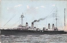 AO. Marine française. Le Kléber, croiseur de 1 classe.