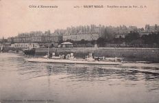 Côte d'Émeraude 4487. SAINT-MALO. Torpilleur sortant du Port G. F.