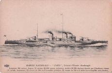 MARINE NATIONALE - PARIS", Cuirassé d'Escadre dreadnought