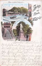 Bad Ems Lahn Panorama Kaiser Wilhelm Denkmal Malbergbahn Kat. Bad Ems