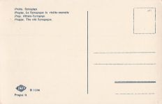 Judaika Ak Praha Prag, Altneu Synagoge, Straßenansicht