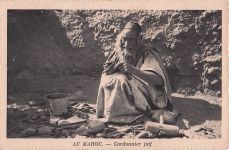 Judaika Ak Marokko, jüdischer Schuhmacher