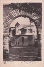 Photo Flandrin 883. CASABLANCA Entrée du parc "Lyautey"