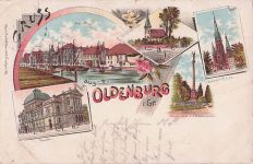 Gruss aus Oldenburg - Litho