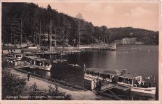 k Kriebstein Mittelsachsen, Zschopau Talsperre, Bootsstation, Salondampfer Wappenfels