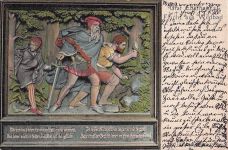 Künstler-AK Wildbad, Graf Eberhard`s Flucht