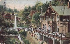 WALDLUST IN HAGEN IN WESTFALEN BES. HUGO BRACKELSBERG Ansichtskarte