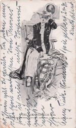 THE KARLA ANDERSON GIRL THE AMERICAN GILE SERIES POST CARD COPNINGHT,