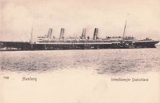 Hamburg Schnelldampfer Deutschland