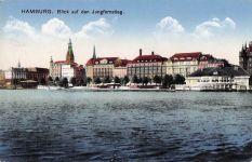 HAMBURG. Blick auf den Jungfernstieg.