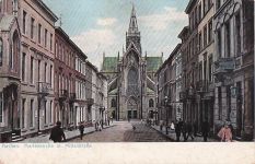 Aachen Marienkirche mit Mittelstrasse Kat. Aachen