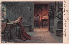 Kuenstlerkarte E Doecker Gebet Kat. Kuenstlerkarten