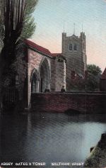 eh ABBEY GATES & TOWER WALTHAM ABBEY
