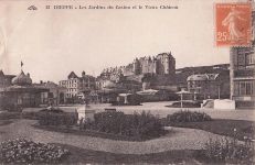 DIEPPE - les jardins du Casino et le vieux château