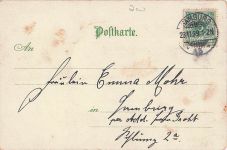 Lithographie Hamburg, Kaiser-Karl-Brunnen, Justizgebäude, Justizia