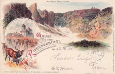 Niederschlesien: Riesengebirge, Gruss aus, Schneebergbaude