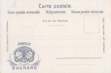 Werbe-Lithographie für Chocolat Suchard,