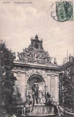 Ak Szczecin Stettin Pommern, Berliner Tor mit Felderhoffbrunnen