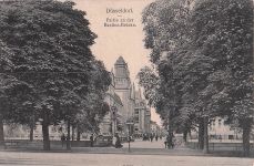 Ansichtskarte Düsseldorf Partie an der Bastionbrücke 1922