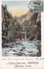 Ak Thale im Harz, Bodetal, Teufelsbrücke