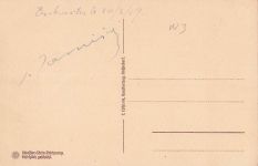 Steindruck-AK Aachen, Postwagen am Rathaus