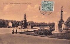 BERLIN. Bismarckdenkmal und Siegessäule.