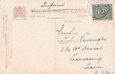 Kunstserie „Interieur holländischer Landhäuser“ – signierte Vintage-Postkarte von Heyermans