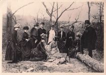 Ansichtskarte Ems, Kaiser Friedrich nebst Familie und Gefolge auf der Sporkenburg