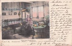 Ak Marken Nordholland, Scène d'intérieur, Frau in Volkstracht
