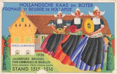 ADVERTISING, NEDERLANDSCHE KAAS EN BOTER FROMAGE, POSTCARD
