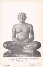 Mann im Schneidersitz, Musee du Louvre, Paris AKU2 Skulptur um