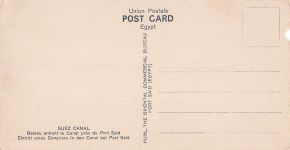 Ak Port Said Ägypten, Steamer entering the Canal