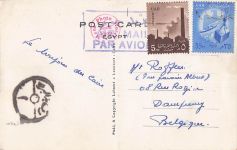 Ak Cairo Kairo Ägypten, Flood Time near Pyarmids, Pyramiden, Palmen