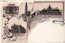 Souvenir Anvers - Litho