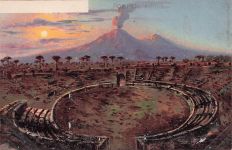 Litho Pompeji Pompei Campania, Anfiteatro